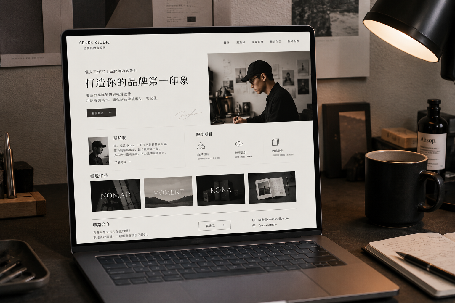 個人品牌與部落格入口展示